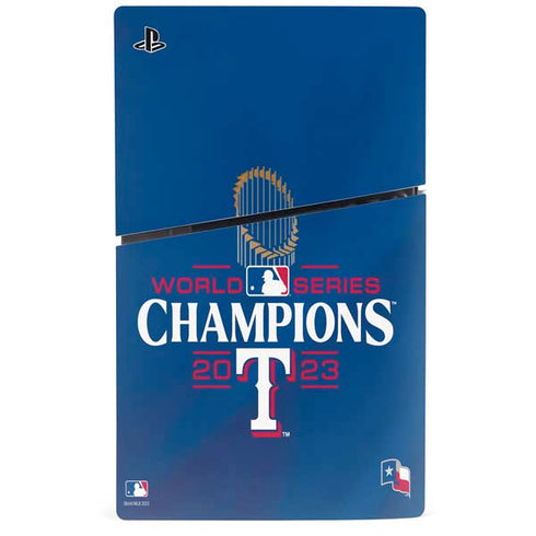 2023 World Series Champions Texas Rangers PS5 Slim Digital Edition Console Skin